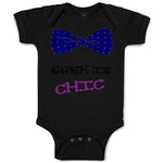 Baby Clothes Geek Is Chic Funny Nerd Geek Baby Bodysuits Boy & Girl Cotton