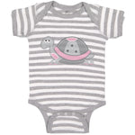 Baby Clothes Pink and Grey Turtle Funny Baby Bodysuits Boy & Girl Cotton