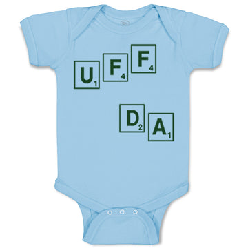 Baby Clothes Scrabble Uff Da Funny Humor Baby Bodysuits Boy & Girl Cotton