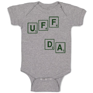 Baby Clothes Scrabble Uff Da Funny Humor Baby Bodysuits Boy & Girl Cotton