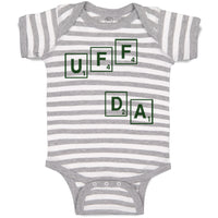 Baby Clothes Scrabble Uff Da Funny Humor Baby Bodysuits Boy & Girl Cotton