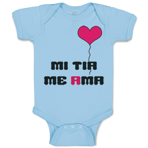 Baby Clothes Spanish Mi Tia Me Ama Aunt Loves Me Baby Bodysuits Cotton