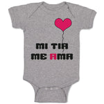 Baby Clothes Spanish Mi Tia Me Ama Aunt Loves Me Baby Bodysuits Cotton