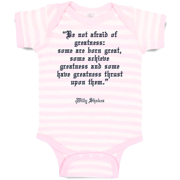 Baby Clothes Quotation from Willy Shakes Funny Humor Baby Bodysuits Cotton