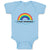 Baby Clothes Rainbow Text Poop Rainbows Funny Humor Baby Bodysuits Cotton