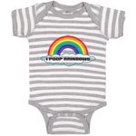 Baby Clothes Rainbow Text Poop Rainbows Funny Humor Baby Bodysuits Cotton