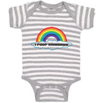 Baby Clothes Rainbow Text Poop Rainbows Funny Humor Baby Bodysuits Cotton