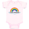 Baby Clothes Rainbow Text Poop Rainbows Funny Humor Baby Bodysuits Cotton