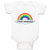 Baby Clothes Rainbow Text Poop Rainbows Funny Humor Baby Bodysuits Cotton