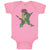 Baby Clothes Dino Rock Star Dinosaurs Dino Trex Baby Bodysuits Boy & Girl Cotton