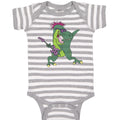 Baby Clothes Dino Rock Star Dinosaurs Dino Trex Baby Bodysuits Boy & Girl Cotton