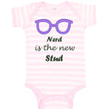 Baby Clothes Nerd Is The New Stud Funny Humor Baby Bodysuits Boy & Girl Cotton