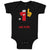 Baby Clothes Number 1 Month Birthday Funny Humor Baby Bodysuits Cotton