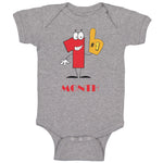 Baby Clothes Number 1 Month Birthday Funny Humor Baby Bodysuits Cotton