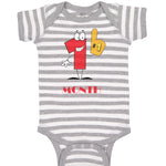 Baby Clothes Number 1 Month Birthday Funny Humor Baby Bodysuits Cotton