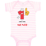 Baby Clothes Number 1 Month Birthday Funny Humor Baby Bodysuits Cotton