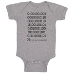 Baby Clothes 0101110111 Is Love You in Computer Funny Nerd Geek Baby Bodysuits