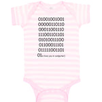 Baby Clothes 0101110111 Is Love You in Computer Funny Nerd Geek Baby Bodysuits