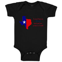Baby Clothes Wasn'T Born in Texas but Got Here Fast Baby Bodysuits Cotton