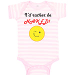 Baby Clothes I'D Rather Be Naked! Style B Funny Humor Baby Bodysuits Cotton