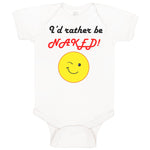 Baby Clothes I'D Rather Be Naked! Style B Funny Humor Baby Bodysuits Cotton