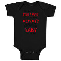 Baby Clothes Love You Forever Living Baby You'Ll Be Valentines Love Cotton