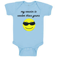 Baby Clothes My Cousin Is Cooler than Yours Baby Bodysuits Boy & Girl Cotton