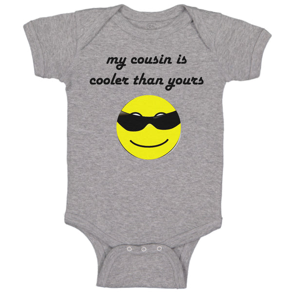 Baby Clothes My Cousin Is Cooler than Yours Baby Bodysuits Boy & Girl Cotton