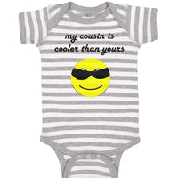 Baby Clothes My Cousin Is Cooler than Yours Baby Bodysuits Boy & Girl Cotton