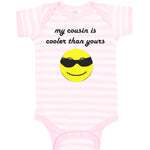 Baby Clothes My Cousin Is Cooler than Yours Baby Bodysuits Boy & Girl Cotton