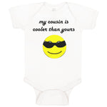 Baby Clothes My Cousin Is Cooler than Yours Baby Bodysuits Boy & Girl Cotton