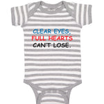 Baby Clothes Clear Eyes, Full Hearts Can'T Lose. Funny Humor Baby Bodysuits