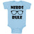 Baby Clothes Nerds Rule Funny Nerd Geek Baby Bodysuits Boy & Girl Cotton