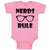 Baby Clothes Nerds Rule Funny Nerd Geek Baby Bodysuits Boy & Girl Cotton