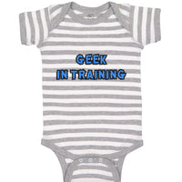 Baby Clothes Geek in Training Funny Nerd Geek Baby Bodysuits Boy & Girl Cotton