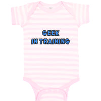 Baby Clothes Geek in Training Funny Nerd Geek Baby Bodysuits Boy & Girl Cotton