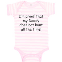 Baby Clothes Proof Daddy Doesn'T Hunt All Time Hunter Dad Father's Day Cotton