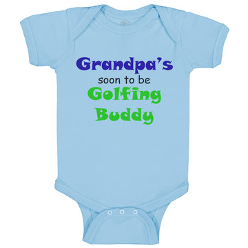 Baby Clothes Grandpa's Soon Golfing Buddy Golf Grandpa Grandfather Cotton