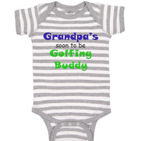 Baby Clothes Grandpa's Soon Golfing Buddy Golf Grandpa Grandfather Cotton