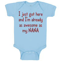 Baby Clothes Got Here and Already Awesome as Nana Grandmother Grandma Cotton