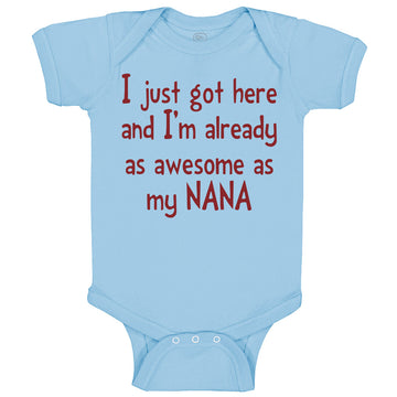 Baby Clothes Got Here and Already Awesome as Nana Grandmother Grandma Cotton
