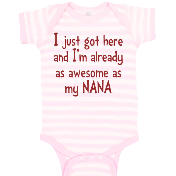 Baby Clothes Got Here and Already Awesome as Nana Grandmother Grandma Cotton