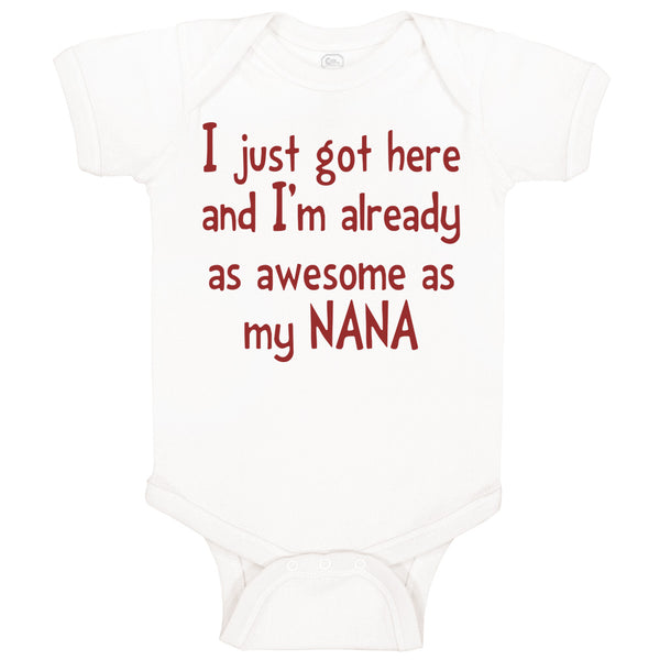 Baby Clothes Got Here and Already Awesome as Nana Grandmother Grandma Cotton