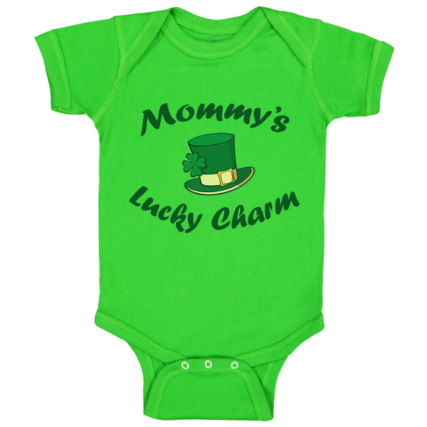 Baby Clothes Mommy's Lucky Charm Irish St Patrick's Irish Clover Style D Cotton