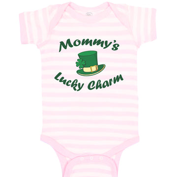 Baby Clothes Mommy's Lucky Charm Irish St Patrick's Irish Clover Style D Cotton