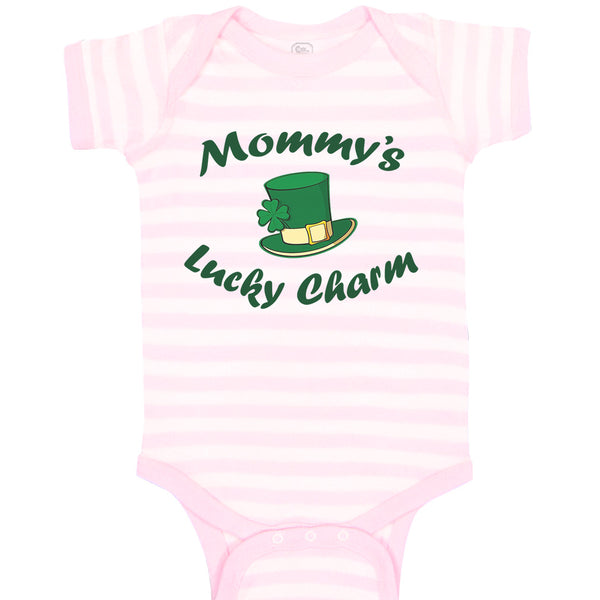 Baby Clothes Mommy's Lucky Charm Irish St Patrick's Irish Clover Style D Cotton