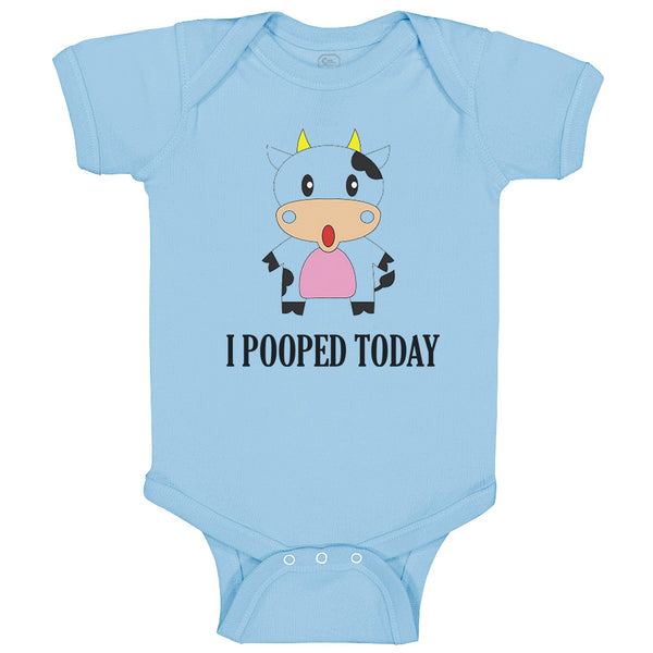 Baby Clothes I Pooped Today Style A Funny Humor Baby Bodysuits Boy & Girl Cotton