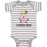 Baby Clothes I Pooped Today Style A Funny Humor Baby Bodysuits Boy & Girl Cotton