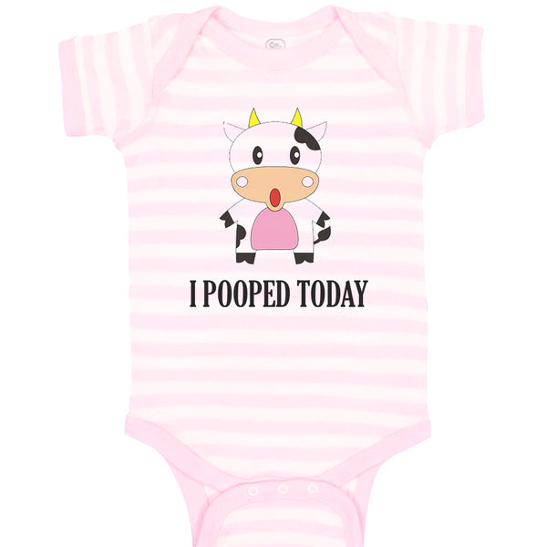 Baby Clothes I Pooped Today Style A Funny Humor Baby Bodysuits Boy & Girl Cotton