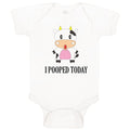 Baby Clothes I Pooped Today Style A Funny Humor Baby Bodysuits Boy & Girl Cotton